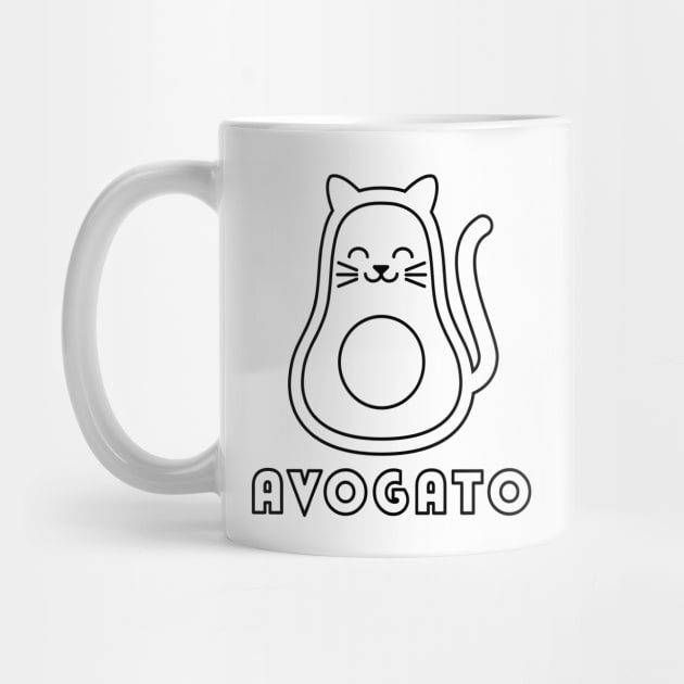 Avogato Color Your Own Shirt Cinco De Mayo Cat Avocado For Kids by PodDesignShop